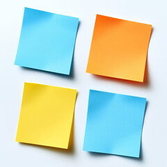 Fototapeta premium post-it notes on a white background