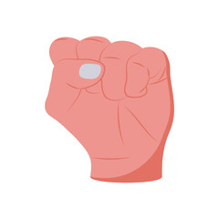 Power Hand Gesture Icon, Vector illustration