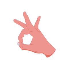 Flicking Hand Gesture Icon, Vector illustration