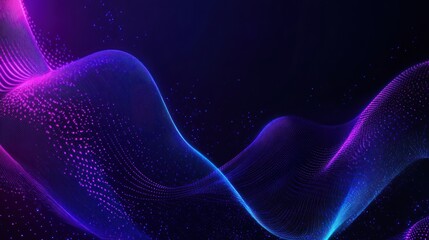 Fototapeta premium Abstract Purple and Blue Wave