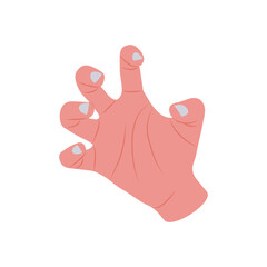 Tense Hand Hand Gesture Icon, Vector illustration
