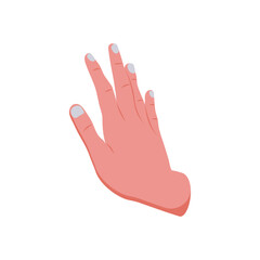 Push Hand Gesture Icon, Vector illustration