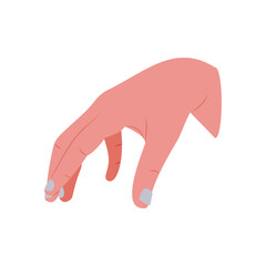 Hanging Something Hand Gesture Icon, Vector illustration