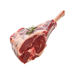 Fresh Raw Lamb Shank with Red Meat - Perfect for Delicious Home-Cooked Meals.  PNG file for mock-up.