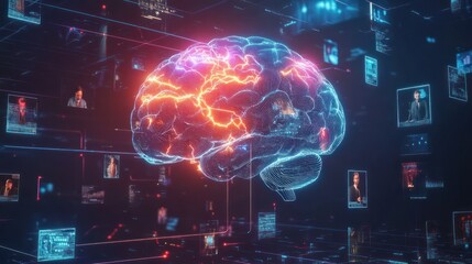 Fototapeta premium Digital Brain