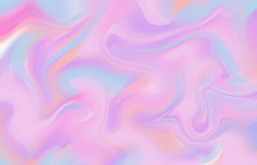Aesthetic ethereal fluid flow wavy abstract shake motion blur texture background in pink purple blue hue color.