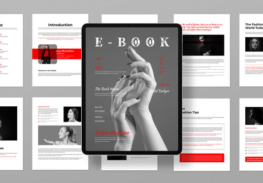 E Book Template Layout