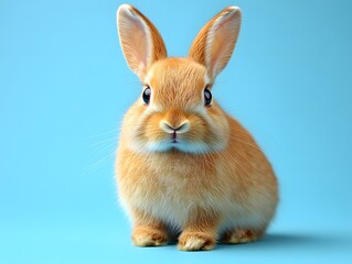 Obraz premium Cute Easter bunny. Easter Celebration Concept