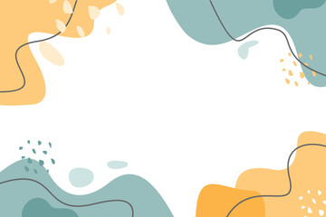 Abstract background Hand drawing various shapes and doodle objects EPS.10