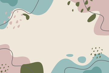 Abstract background Hand drawing various shapes and doodle objects EPS.10