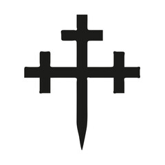 Obraz premium Ornate Christian Cross Design for Spiritual Imagery