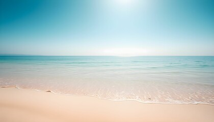 Tranquil Beach Scene: Serenity and Calmness of a Tropical Shore