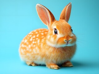 Obraz premium Cute Easter bunny. Easter Celebration Concept