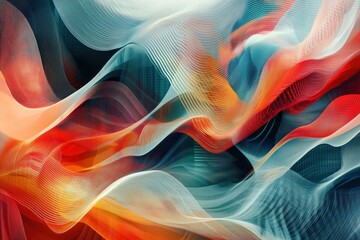 Obraz premium A colorful wave of light that is very abstract