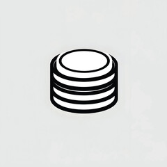 Vector of a stack of coins.