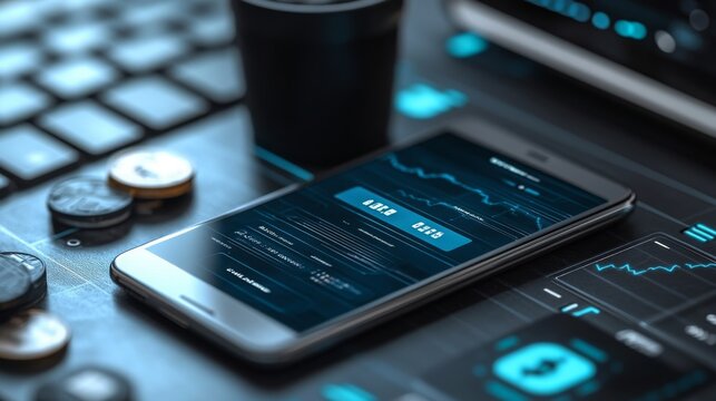 Real-time payment processing on a mobile fintech platform with digital currency details