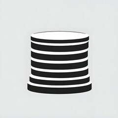 Vector of a stack of coins.
