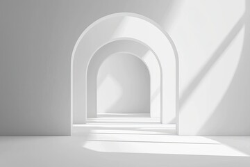 Fototapeta premium Interior empty room minimalist background