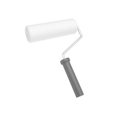 Paint roller. Isolated. Clean. Transparent background. 3d illustration.