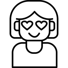 Fototapeta premium Girl Icon