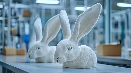 Production of Hare ears at the modern factory 