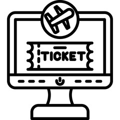 Electronic ticket Icon