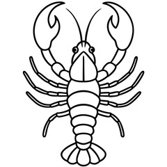 Obraz premium Minimal Lobster Design
