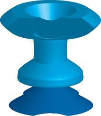 Abstract 3D Geometric Model with Symmetrical Design – Modern Industrial and Product Concept