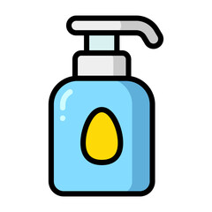 Simple Shampoo colorful icon. The icon can be used for websites, print templates, presentation templates, illustrations, etc	