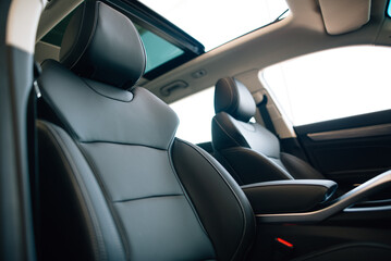 Panoramic sun roof in the car