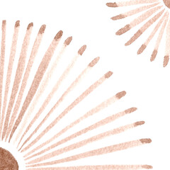 Watercolor Azulejos Tile in Mocha tones