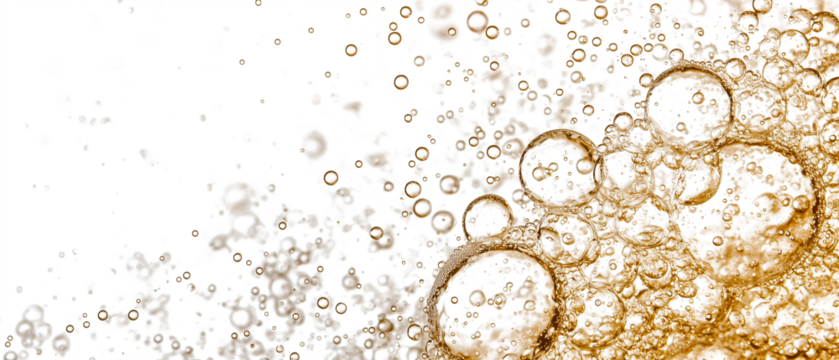 festive overlay of sparkling champagne bubbles creates lively and celebratory atmosphere, with golden hues and effervescent textures