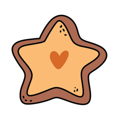 Christmas gingerbread cookie