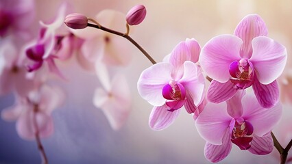 Stunning Pink Orchids for National Orchid Day or International Orchid Day: Elegant and Vibrant Flowers in a Natural Setting