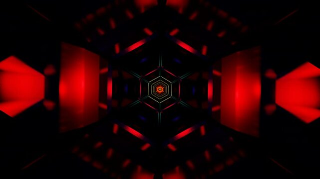Seamless VJ loop of abstract strobe light patterns and geometry