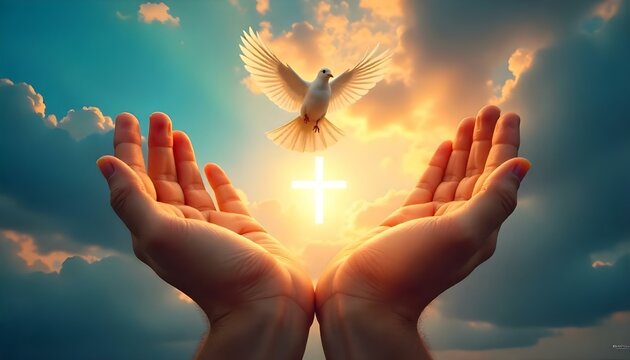 I saw the Holy Spirit come down from heaven as a dove - John 1 verse 32