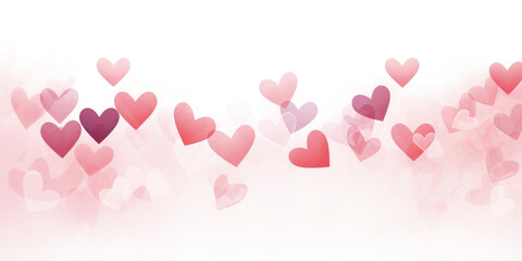 PNG Falling pink hearts border illustration background valentine.