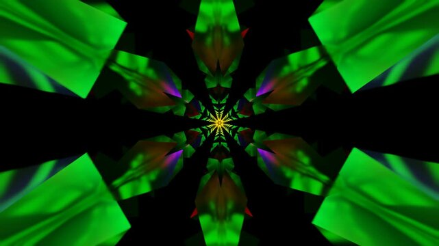 Abstract shapes and seamless background with strobe light transitions