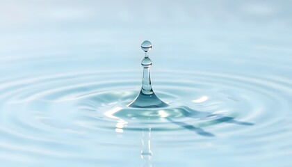 Water Drop Impact: A Study in Serenity and Tranquility