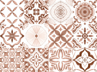 Mocha Azulejos Tile Collection
