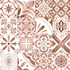 Mocha Azulejos Tile Collection