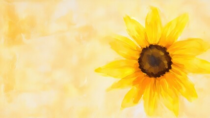 Obraz premium Close-Up of Bold Yellow Sunflower Petals Against Soft Warm Background