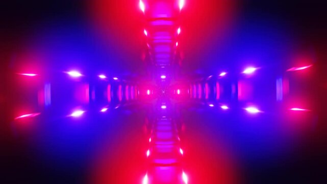 Dynamic geometric patterns and strobe lights in a seamless VJ loop