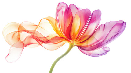 A beautiful abstract flower design with vibrant colors blending seamlessly, perfect for artistic decor or nature-inspired backgrounds.