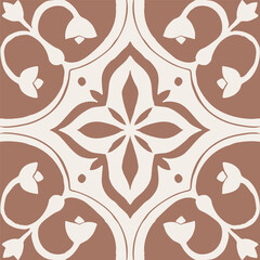 Mocha Azulejos Vector Tile