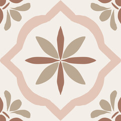 Mocha Azulejos Vector Tile