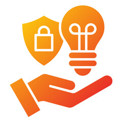 Fototapeta premium Intellectual Property Icon