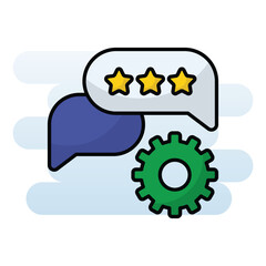Customer Review vector icon