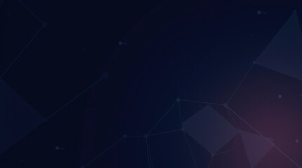 Obraz premium view of a digital background perfect for tech processes, AI, data transfer, and digital storage; top-down perspective with a focus on geometric shapes and data streams