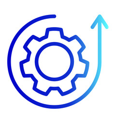 Skill Development Icon Line Gradient Style for Process Improvement Pack Icon Themes
